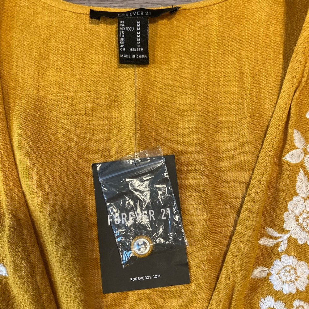 Forever 21 Yellow Mini Dress - Picture 6 of 7